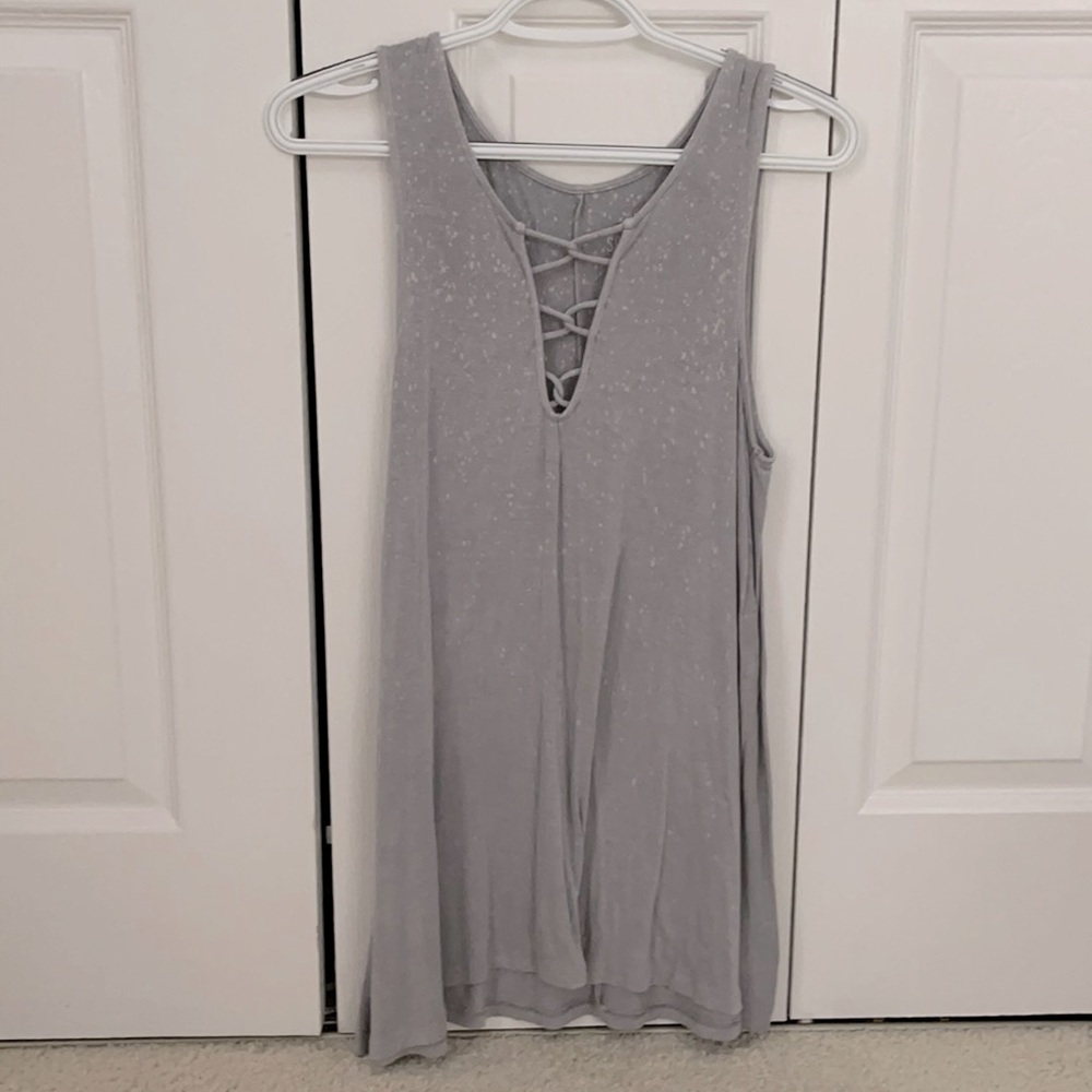 Stitch neck soft and flowy tank